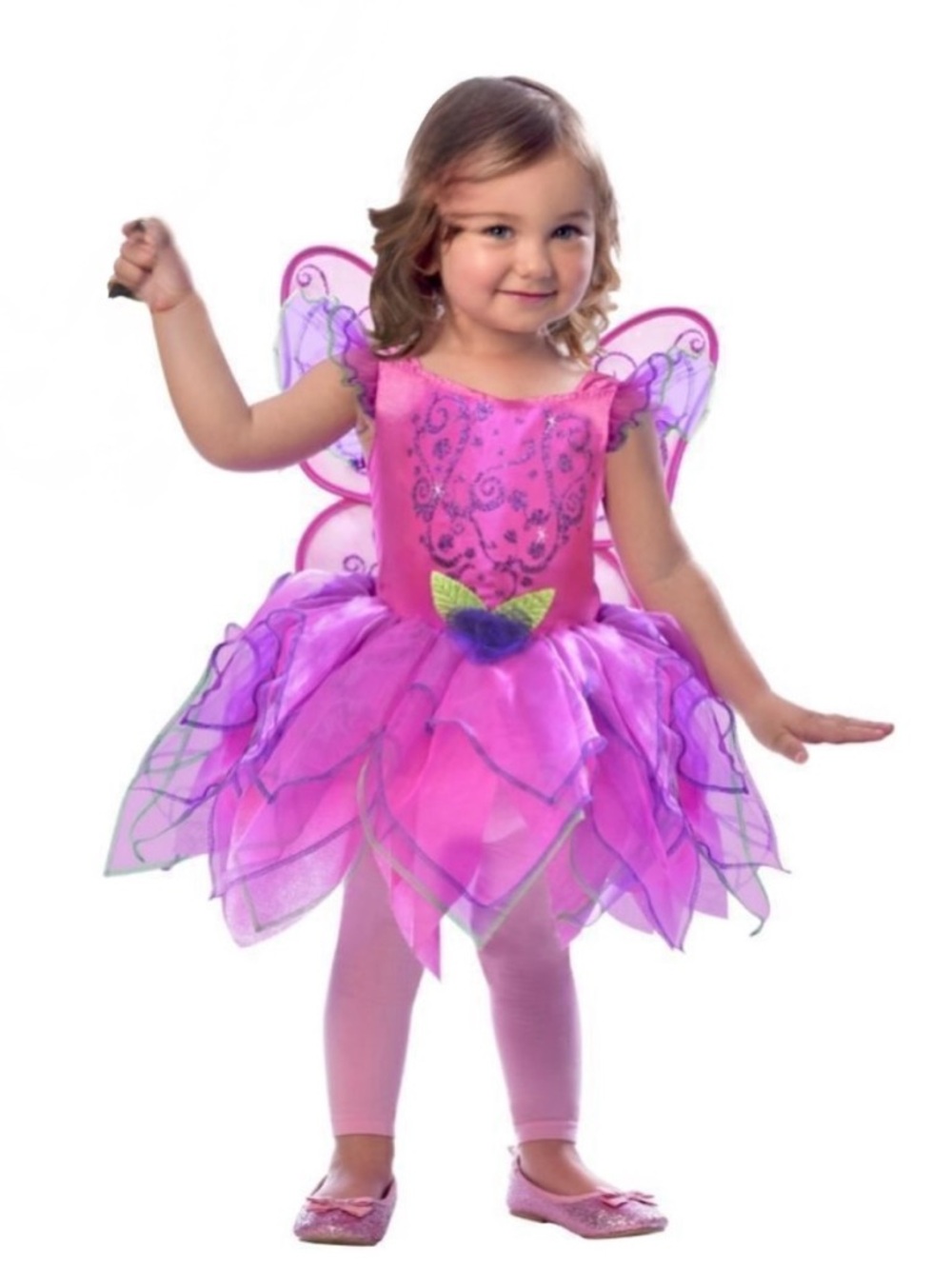 Girl's Fairy Pixie Dress w Wings Sz 2T New - Picture 13 of 13